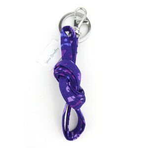 Vera Bradley Paisley Amethyst Cotton Lanyard NWT
